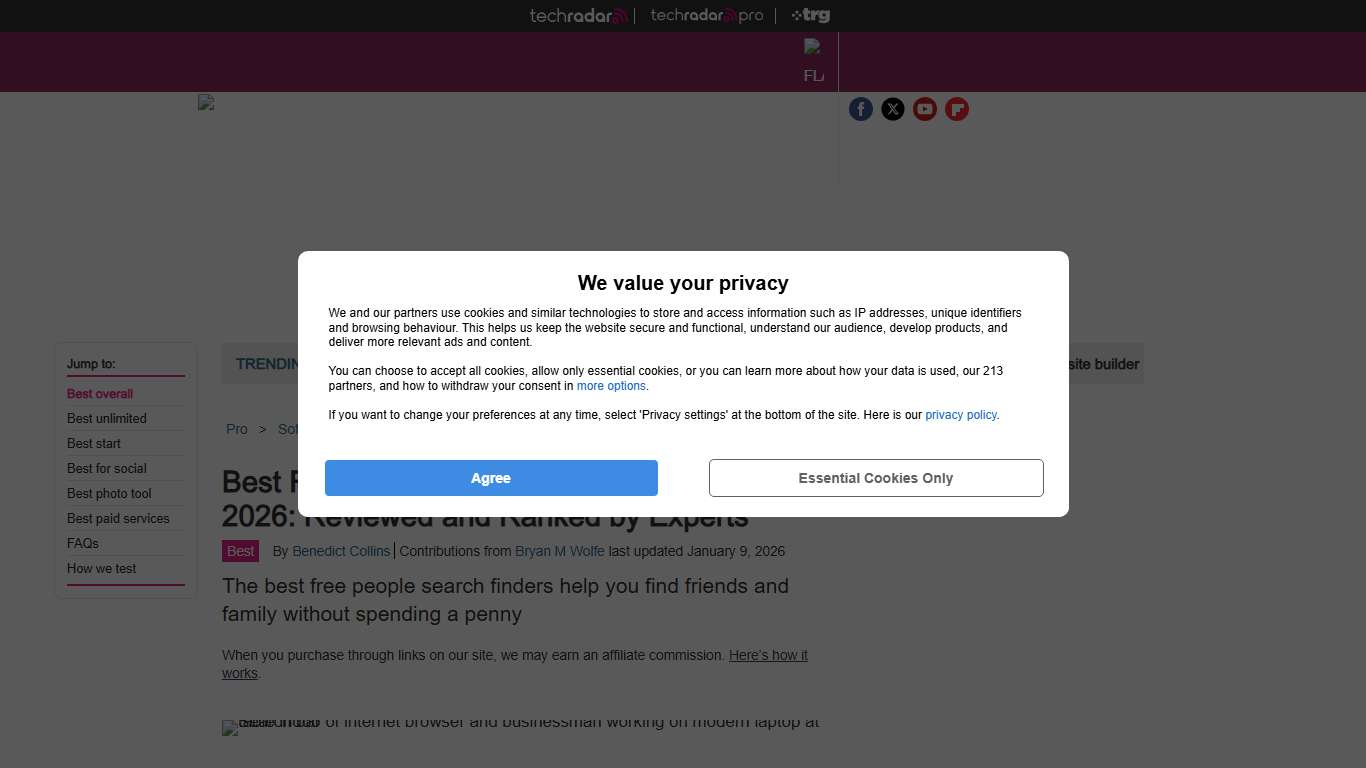 Best free people search finder service of 2026: reviewed and ranked by experts | TechRadar